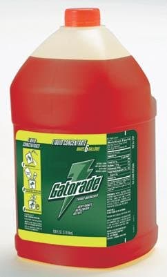 Gatorade 1 Gallon Liquid Concentrate Bottle Fruit Punch Electrolyte Drink - Yields 6 Gallons (4 Each Per Case)