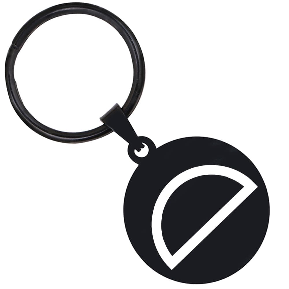 2PCS Native Rock Art Developt Spiritual Engraved Symbol Stainless Steel Keychain Key Rings