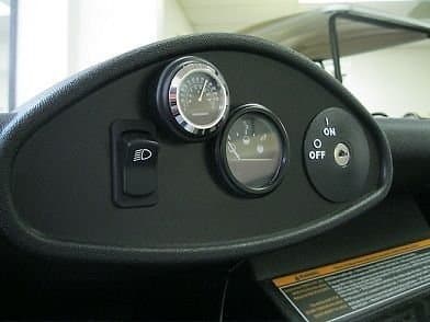 Black Stick-on Golf Car Thermometer