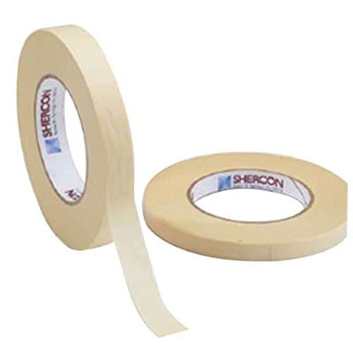 Shercon® KD11 Crepe Paper Masking Tape, 1/2 in x 60 yd x 7.5 mil, Cream; 72/CA
