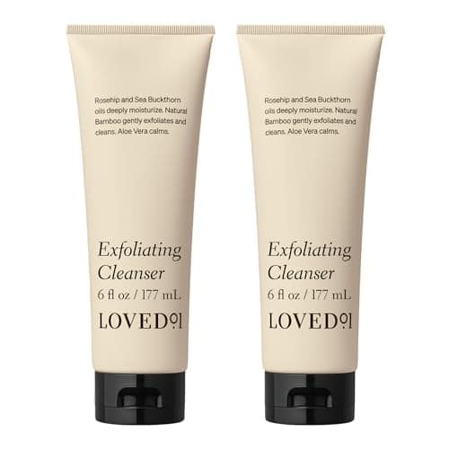 Loved01 Face & Body Exfoliating Cleanser, John Legend Skincare, Hydrating & Moisturizing Wash, Helps Skin Irritation, with Mandelic Acid for Gentle Exfoliation, 2-Pack (6 oz each)