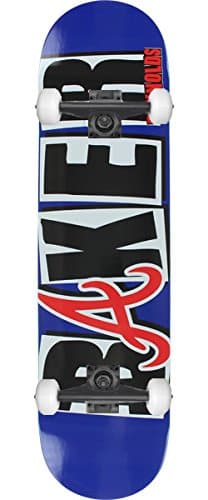 Baker Reynolds Icon Skateboard - 7.87 Blue w/Raw Trucks & White Wheels