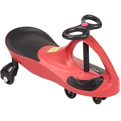 SWING CAR RIDE ON SWIVEL SCOOTER CHILDRENS TOY KIDS WIGGLE GYRO TWIST & GO XMAS GIFT (Red) by SWING CAR