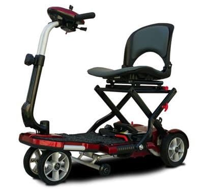 EV Rider TRANSPORT PLUS Foldable Mobility Scooter SLA Batteries (Metallic Blue)