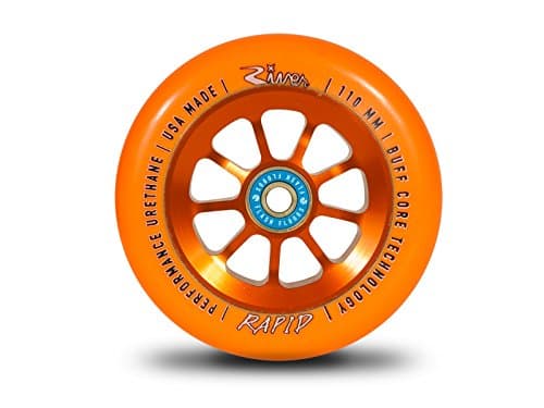 River Rapid 110mm Wheels with bearings Orange (Pair)