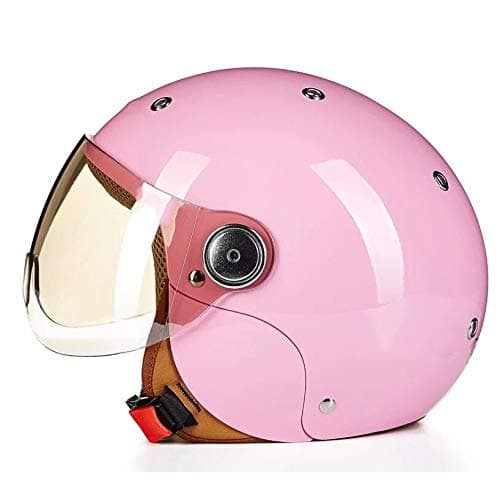 Kids Helmet Lovely Four Seasons Electric Motorcycle Helmet Suitable Boys/Girls (3-8 Year Old) Personality Childs Skate Helmet,Pink,S