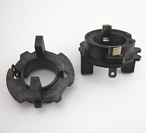 2 x H7 Xenon HID Bulbs Adapters Holders For Volkswagen MK5 GTI Golf Jetta Type A