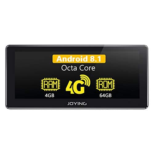 JOYING Car Stereo 8.8" Single Din Android 8.1 4GB + 64GB GPS Navigator Support 4G SIM Card (Not Include) /DSP/SPDIF/Android Auto/Bluetooth/WiFi/Fast Boot