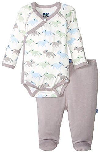 Kic Kee Pants Baby Boys' Kimono Newborn Gift Set W/Elephant Box Prd-kpkgsb152-ndf