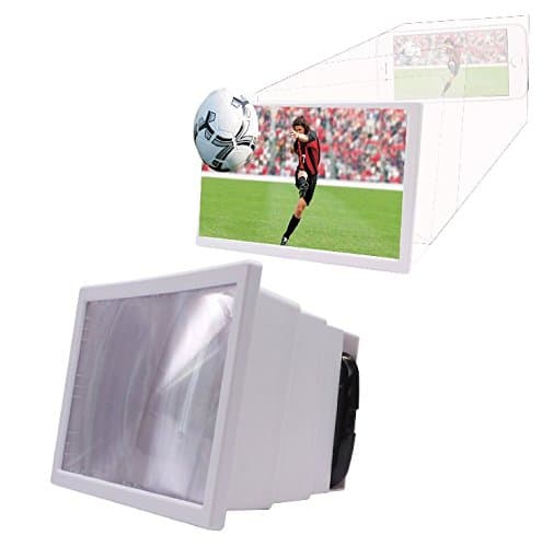 F2 SK F2 Mobile Phone 3D Screen Magnifier 3D Video Screen Amplifier Eyes Protection Enlarged Expander White