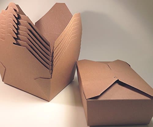 Large Craft Take-Out Boxes - 50 Count