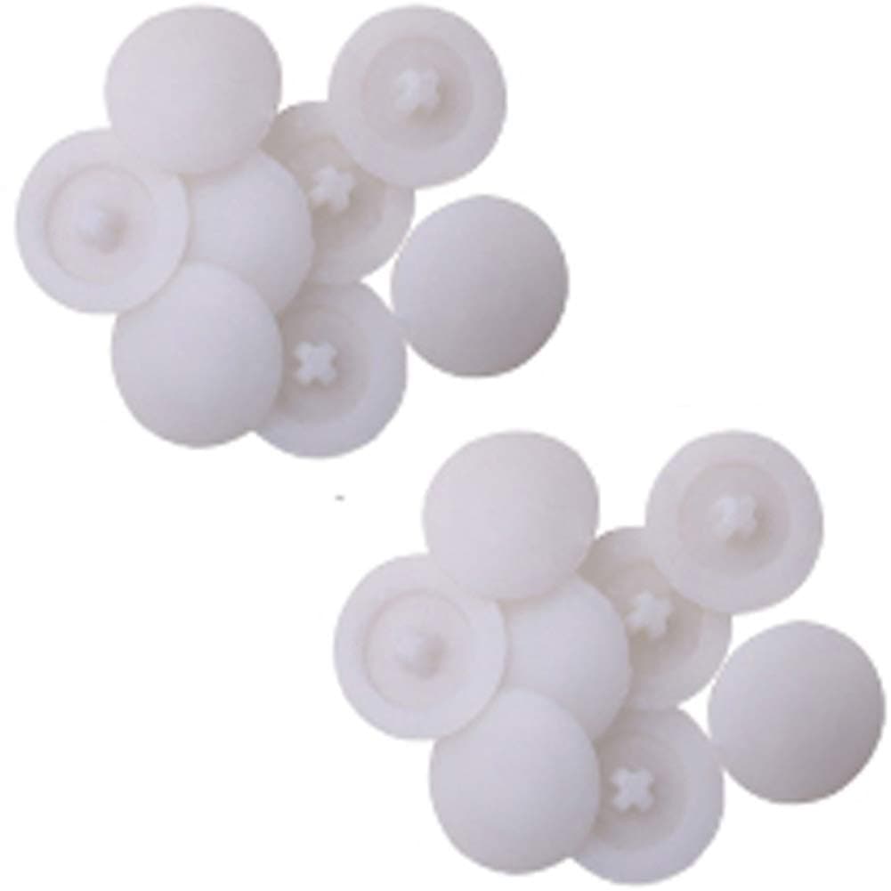 Screw Cap Covers Decoration Tapping Cover Plastic Screw Hole Pack of 500 (White)