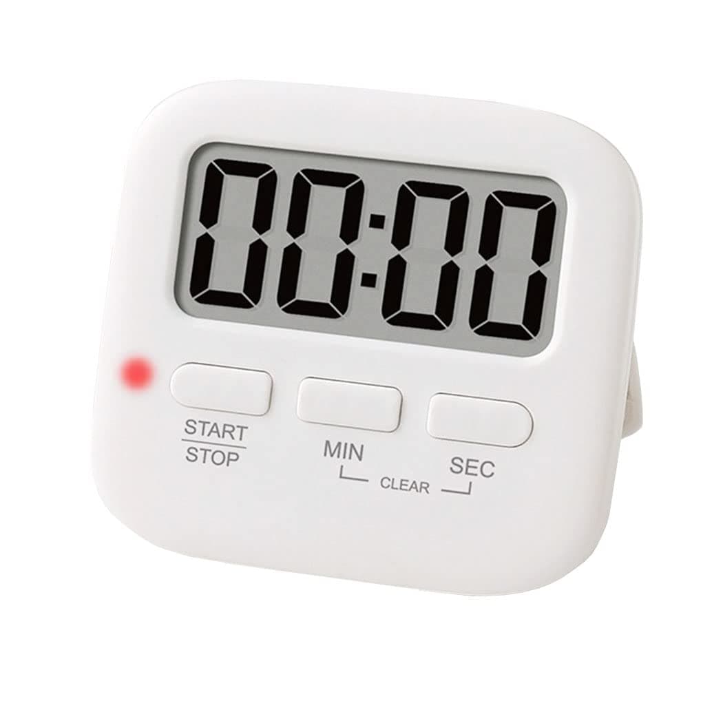 Kitchen Timer, INRIGOROUS Digital Kitchen Timer, Strong Magnet, Count-Up & Count Down, Stopwatch Timer With Mute Mode, Loud Alarm, Big Digit, Back Stand, Hanging Hole for Cooking, Kids, Teacher