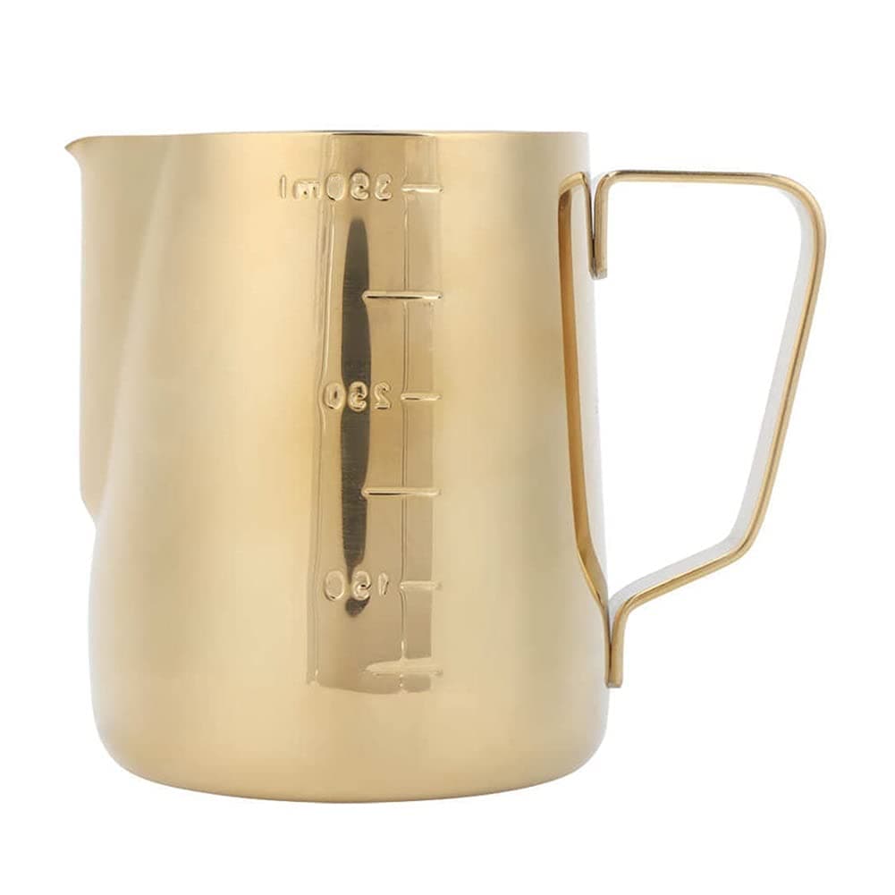 XIN NA RUI Milk Frothing Cup Stainless Steel Coffee Milk Frothing Flower Cup Pitcher Jug with Scale for Home Coffee Latte Art Milk Jugs Coffee Accessories (Capacity : 600ml)