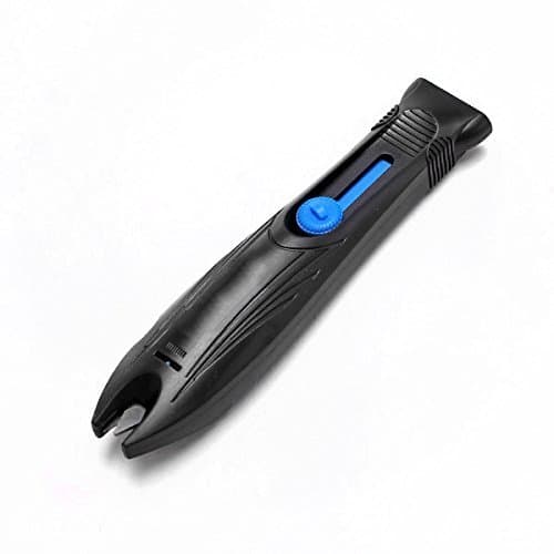 Knife Sharpener Tungsten Carbide Serrated Knife Kitchen Knives Hunting Knives Scissors Blades Sharpening Steel (Black/Blue - 1 Sharpener)