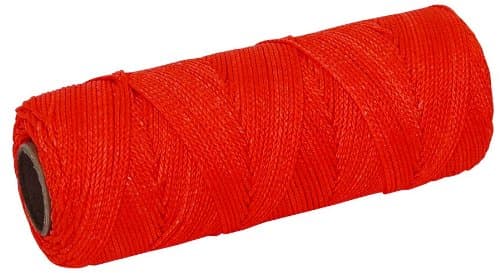 MARSHALLTOWN Masonry Line, Twisted Nylon, Fluorescent Orange, 1000 Foot, #18 Line Size, Masons and Archaeology, ML588