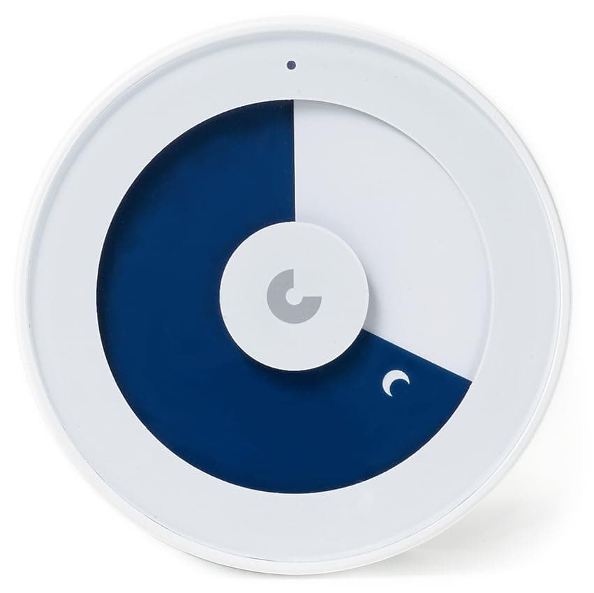 Minee Timer 4 - Customizable Visual Pomodoro Timer for Kids & Adults, Auto Repeat, Bluetooth Sync, Midnight Blue