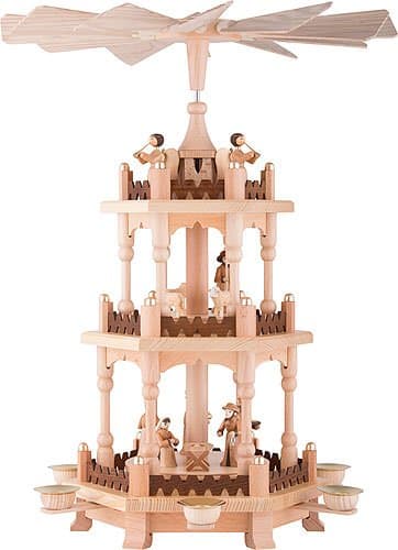 3-tier Pyramid - Christmas time - 45 cm / 18 inches - Theo Lorenz