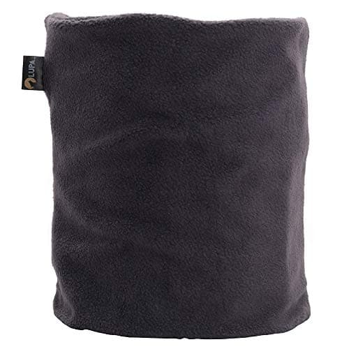 LUPA Canadian Handmade Unisex Double-Layer Micro Fleece Neck Warmer (Charcoal)