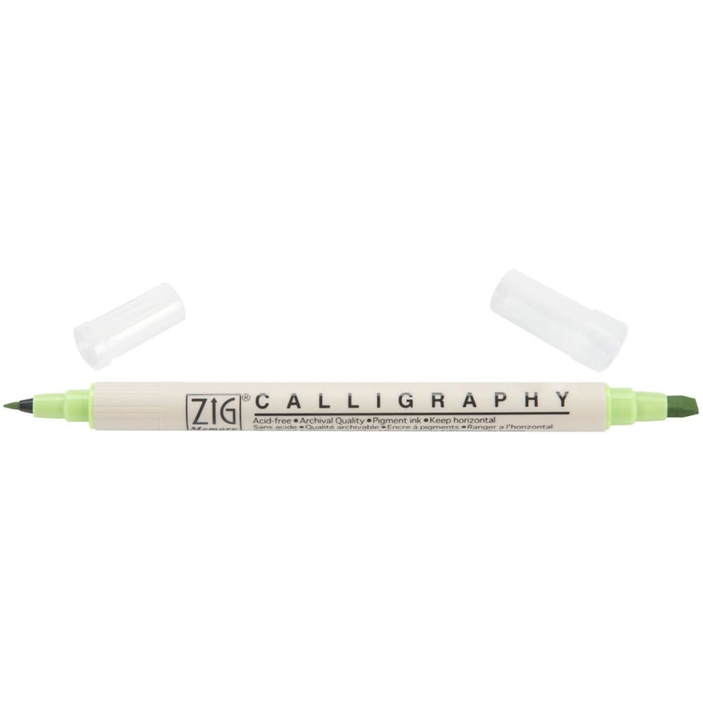 ZigMemory System Calligraphy Dual Tip Marker, Kiwi