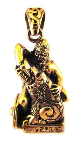 Dryad Designs Bronze Norse God Tyr Pendant Viking Pagan