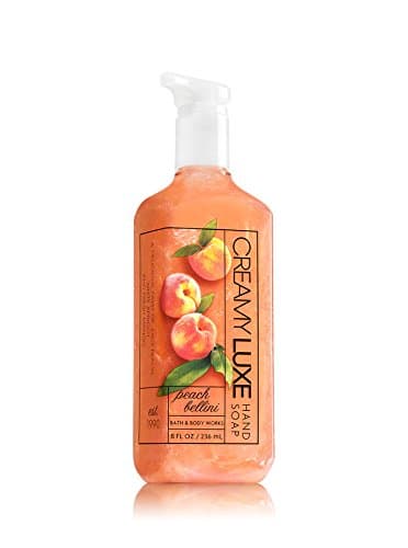 Bath & Body Works PEACH BELLINI Creamy Luxe Hand Soap 8 oz / 236 mL