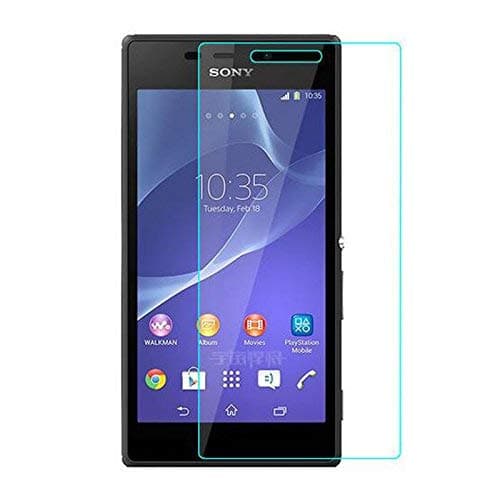 Spark Compatible for Sony Xperia E1 Tempered Glass Screen Protector with Easy Installation Kit, Pack of 1, (Except Edges), Transparent