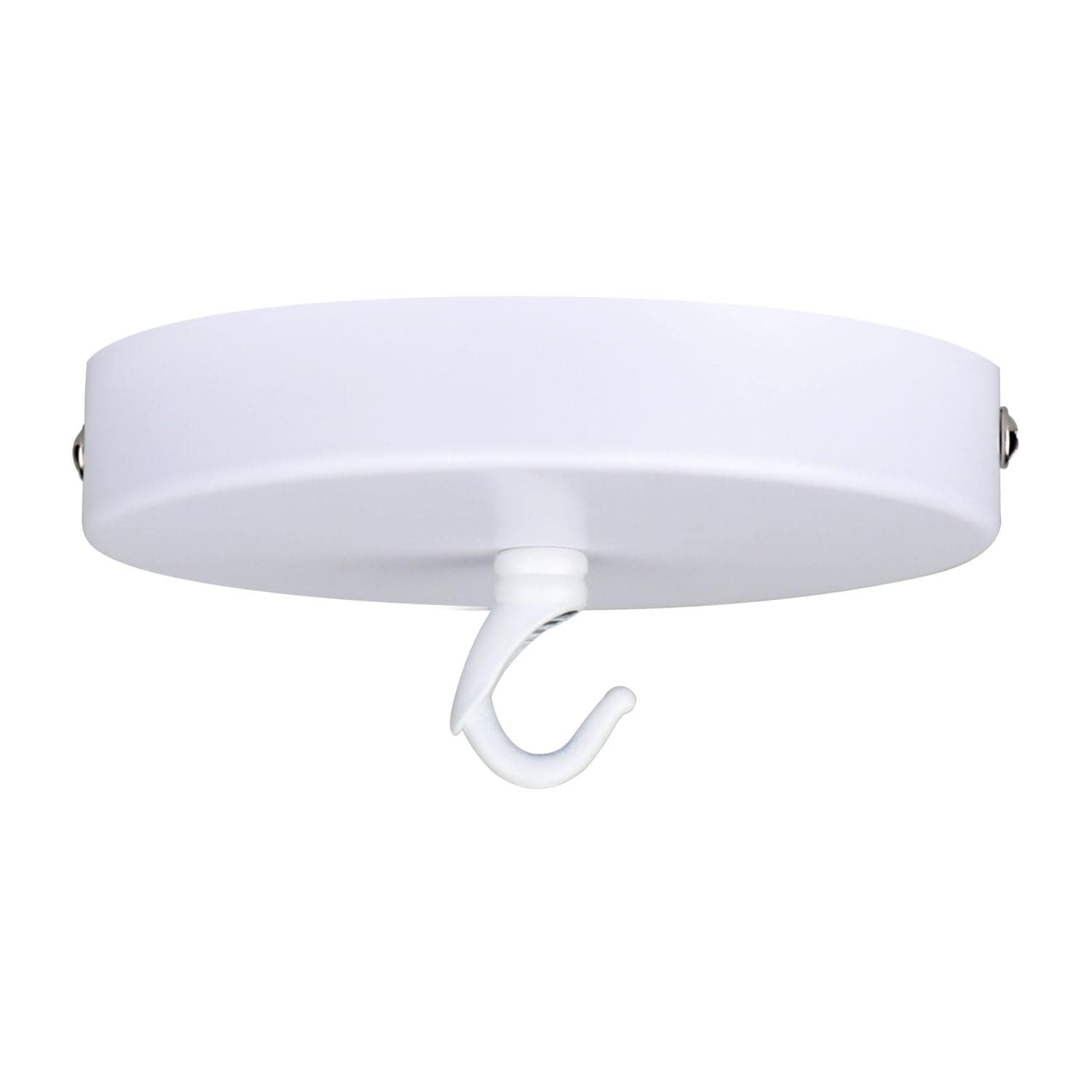 Helunsi Ceiling Canopy Kit, White Chandelier Pendant Light Canopy Kit, 4-3/4 Inch Ceiling Light Cover Plate with DIY Lamp Hook, Hanging Lamp Fixture Plate Base - Rated 20lbs
