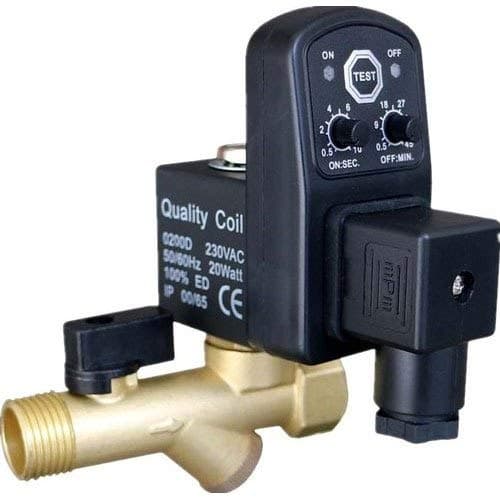 Brass Kisna Pneumatics Electronic Auto Drain Valve - 220V