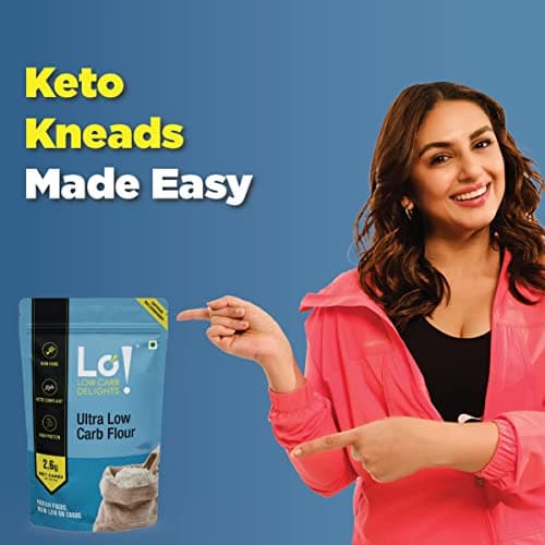 Lo! Low Carb Delights - Ultra Low Carb Keto Atta (500 g)| Dietitian Recommended Keto Flour | Lab Tested Keto Food Products for Keto Diet