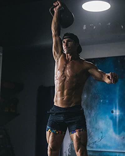 maamgic Mens 5" Gym Running Shorts for Men 2 in 1 Quick Dry Workout Athletic Shorts