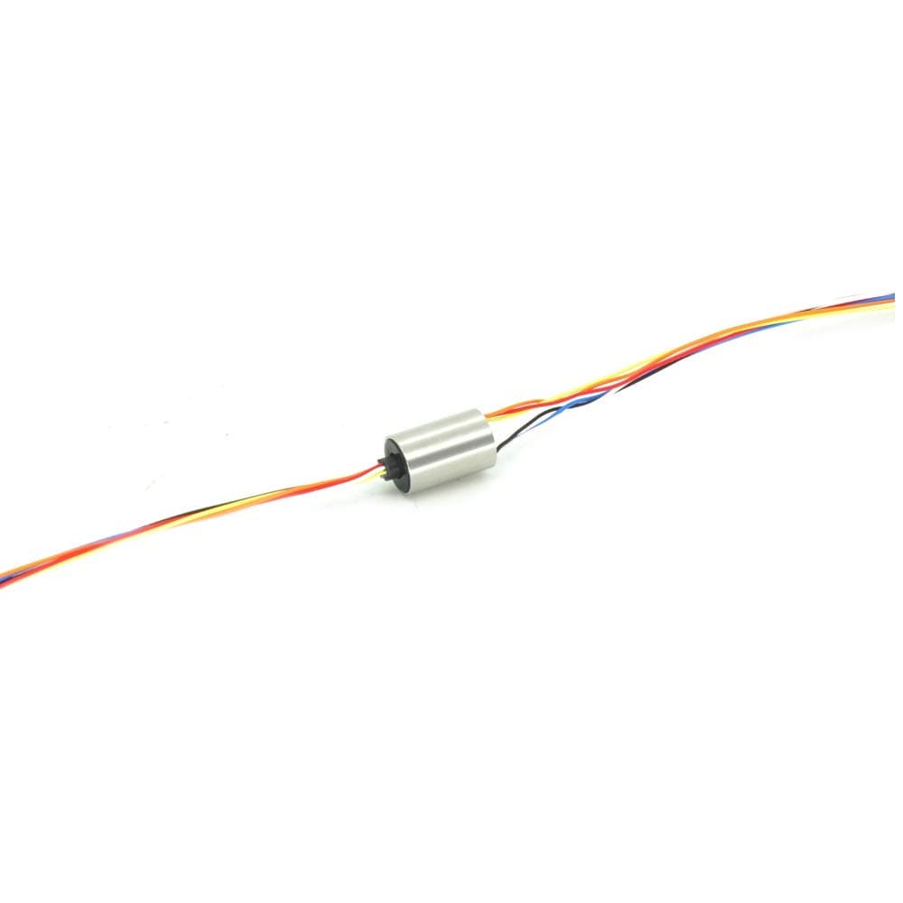 SENRING Slip Ring 6 Wires 1A OD 7.9mm 150RPM 240VDC/VAC Mini Capsule Electrical rotary joint for monitor Robotic (M079-06)