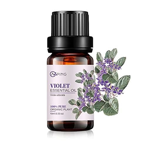 Violet Essential Oil - 100% Pure Organic Natural Plant (Viola odorata) Violet Oil for Diffuser, Aroma, Spa, Massage, Yoga, Perfume, 0.33oz