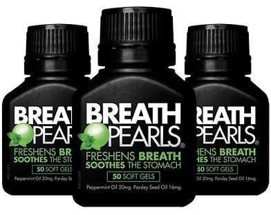 200 Softgels Breath Pearls Breath Freshener (Peppermint & Parsley Seed Oil)