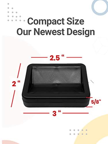 SlipToGrip Premium Bed Wheel Stoppers - Versatile Casters for Furniture, Fits All Furniture Wheels, Chair, Sofa, Bed Table, Keep Cup Secure with Our Rubber Wheel Stoppers for Furniture - Black, 4 Pack