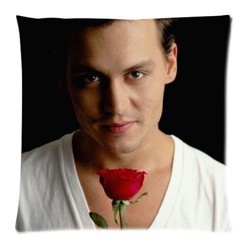 Famous Hollywood Star Johnny Depp Pirate Captain Jack Printed 18 X 18 Inches Cushion Throw Pillow Cover Case