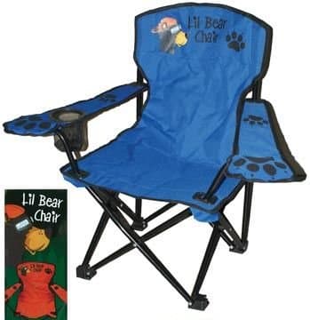 Kids Folding Camp Chair, Ages 2-6, Lil Bear (Color Varies)