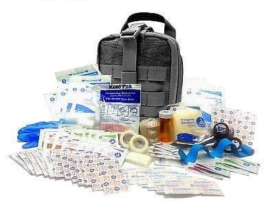 Surplus Provisions Military Rip-Away EMT First Aid Kit - IFAK Level 1 Army Medic - Black - #FA16