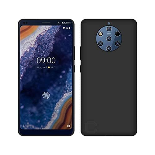 Plastic Soft Cover For Nokia 9 Pureview, Nokia 9 Pureview Case/Nokia 9 Pureview Cover/Nokia 9 Pureview Accessories/Nokia 9 Pureview Back Case Cover (Pitch Black Edges)