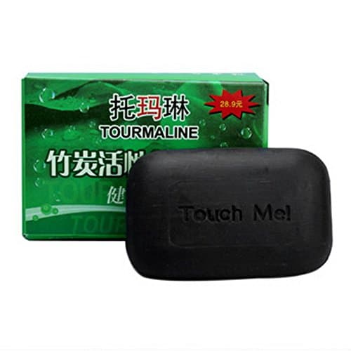 10pcs/lot Active Energy Bamboo Tourmaline Soap for Ance Face & Body Beauty Healthy Care Soap 50g