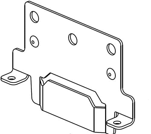 Ikea Bed Frame Mounting Plate Part #116791 (2 Pack) Hemnes Malm Brimnes (Ikea Bed Frame Mount Plate)