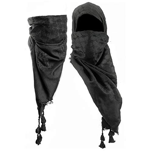 Mora Premium Shemagh Scar - Beautiful Gift Box - Large Arab Tactical Military Desert Head Neck Keffiyeh Wrap with Tassels