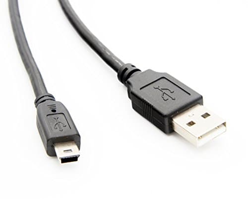 WAWPI 25FT Mini B 5-Pin Cable USB 2.0 A Male to Mini 5 Pin B Male Cable