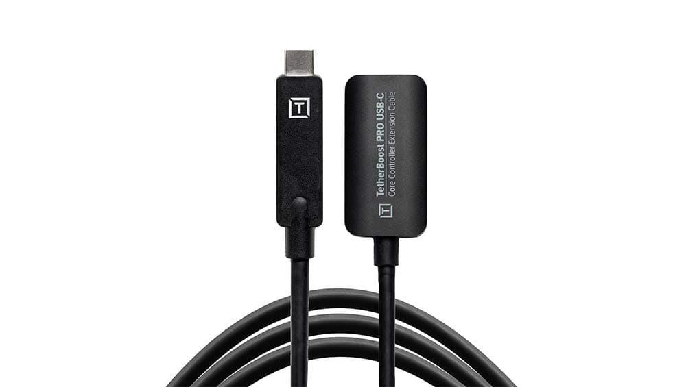 TetherBoost Pro USB-C Core Controller Extension Cable (Non-Reflective Black)