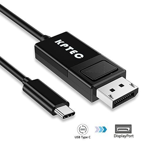 Ultimate USB-C Adapter Docking Cable, Type C Thunderbolt 3 to DisplayPort Display DP Docker Converter for MacBook Pro 2017 ChromeBook Pixel, Dell XPS 15, XPS 13-9350-R1609