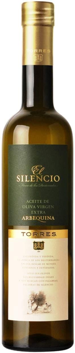 Torres El Silencio Extra Virgin Olive Oil, Harvested and Processed in Spain (Arbequina, 250 ml)