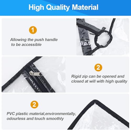 Rain Cover for Wagon, Wagon Rain Wind Cover Waterproof Push-Pull Wagon Rain Cover Canopy Folding Wagon Stroller Trolley Cart Accessories UV Resistant Lounge Wagon Cover for Garden Camping Picnic