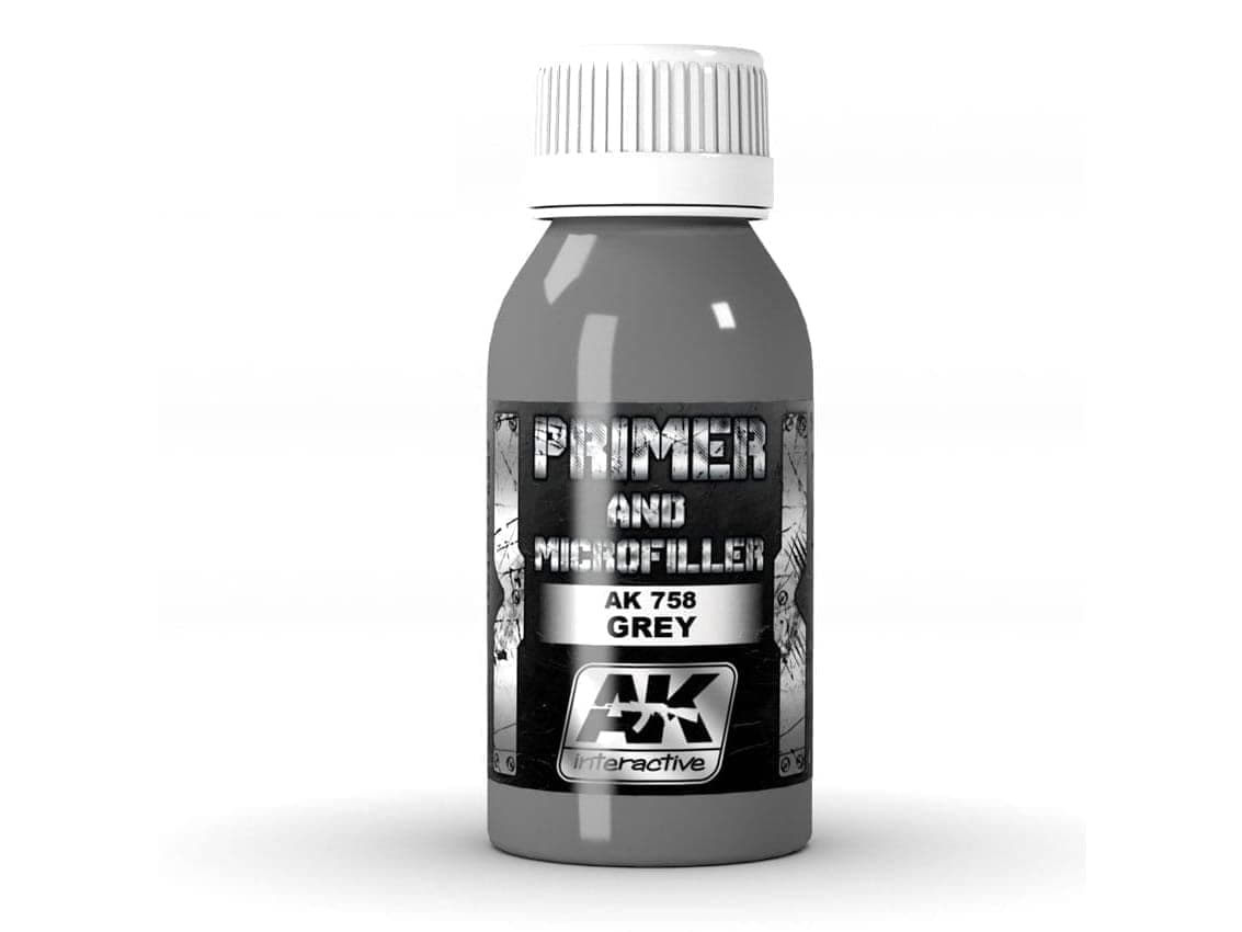 AK Interactive 758 GREY PRIMER AND MICROFILLER (100ml)
