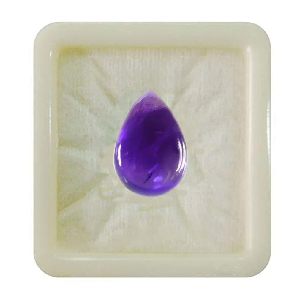 CaratYogiNatural lab Certified Purple Amethyst Gemstone 2.25 To 10.25 Ratti Astrological Kumbh Rashi (Aquarius) Upratna Katela Shaniwar (jupiter) February Birthstone jewelry making gemstone