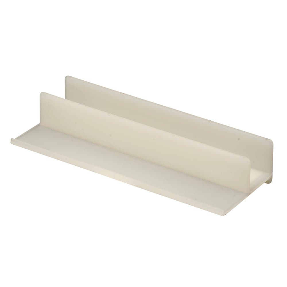 M 6221 Sliding Shower Door Bottom Guide, 5/8 In. Channels, Plastic Construction (Single Pack)